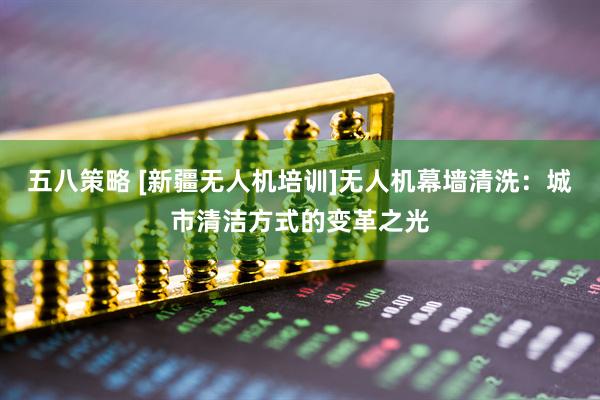 五八策略 [新疆无人机培训]无人机幕墙清洗：城市清洁方式的变革之光