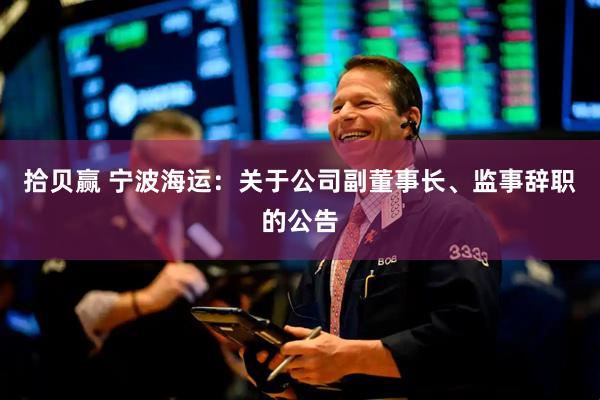 拾贝赢 宁波海运：关于公司副董事长、监事辞职的公告