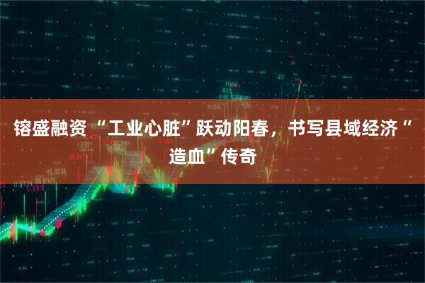 镕盛融资 “工业心脏”跃动阳春，书写县域经济“造血”传奇