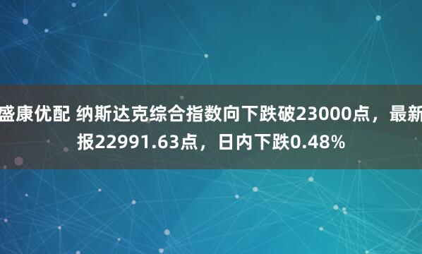 盛康优配 纳斯达克综合指数向下跌破23000点，最新报22991.63点，日内下跌0.48%